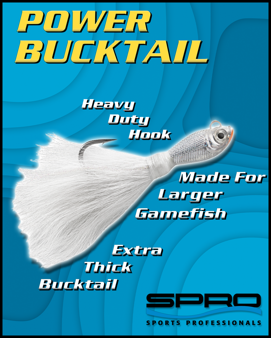 SPRO SBTJW-4 Prime Bucktail Jig 4-Ounce, White