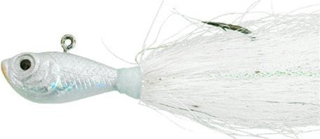 Mission Tackle Lake Trout Bucktail Jig 3/4 oz / White/Chart
