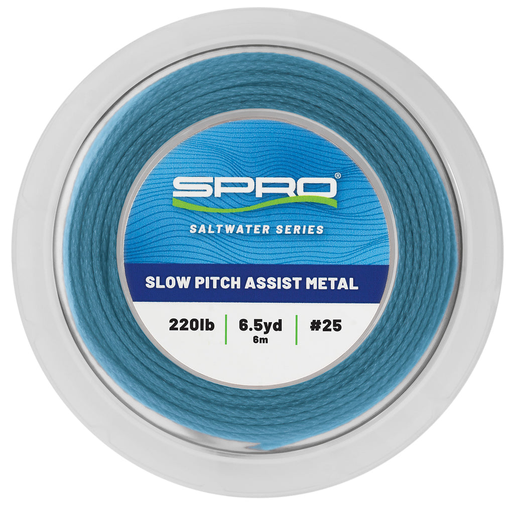 Spro Fishing Sspamt-180abl6 Slow Pitch Assist Metal 180lbs 6m/6.5y Attract Blue
