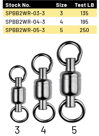 POWER BALL BEARING SWIVEL WITH 2 WELDED RINGS