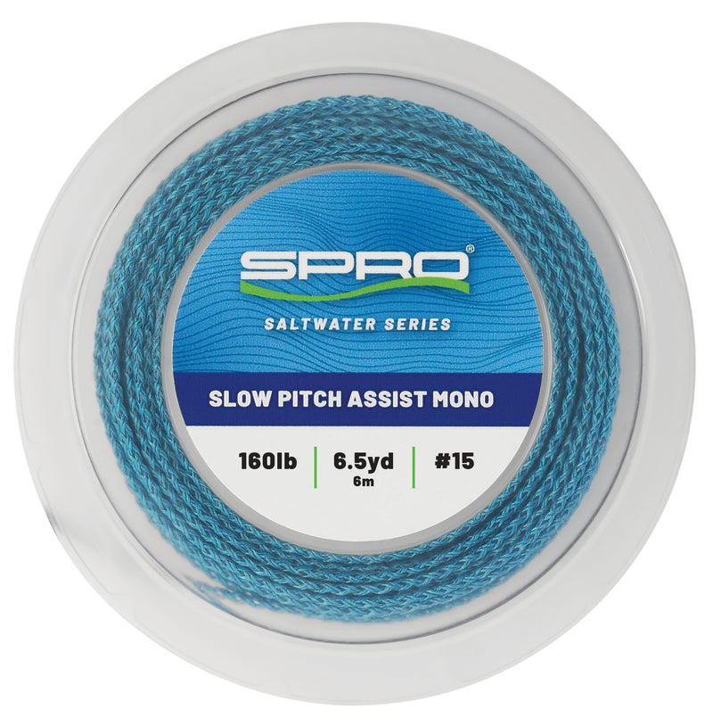 Spro Fishing Sspamn-280abl6 Slow Pitch Assist Mono 280lbs 6m/6.5y Attract Blue